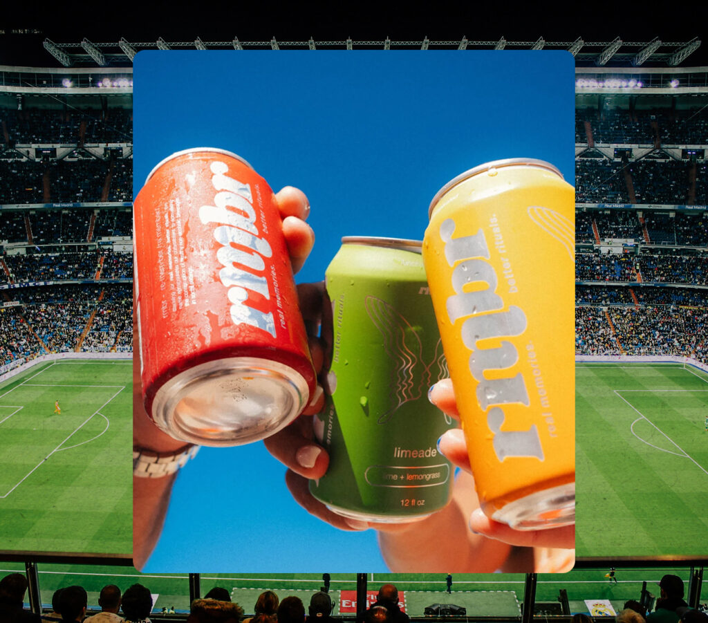 Tipsy Drops cocktails at a stadium